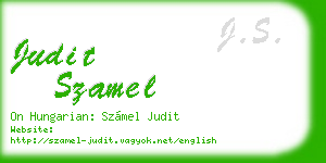 judit szamel business card